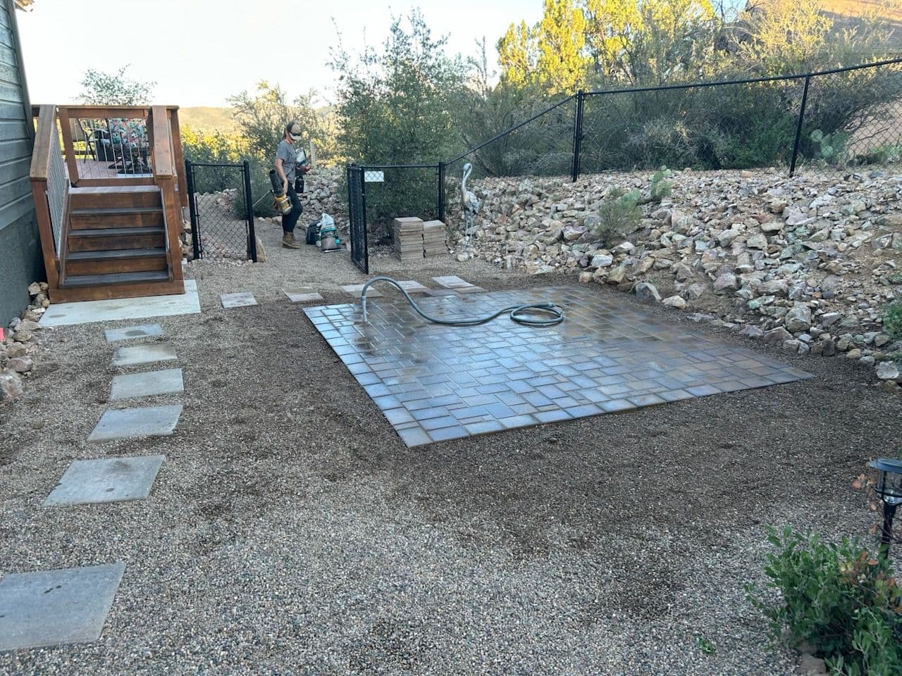 Project Creating the Perfect Hot Tub Pad with Phoenix Pavers image