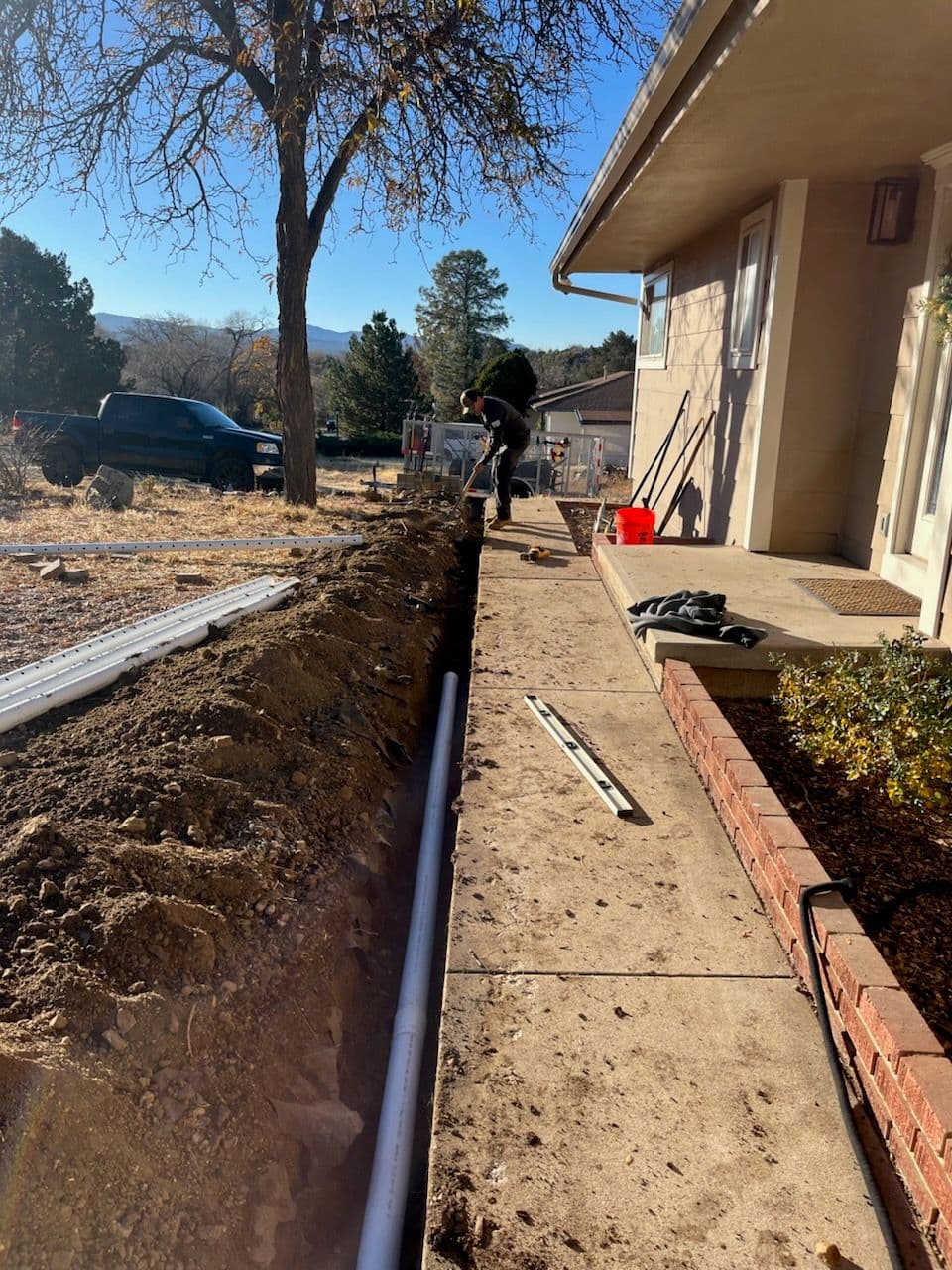 French Drain Installation image