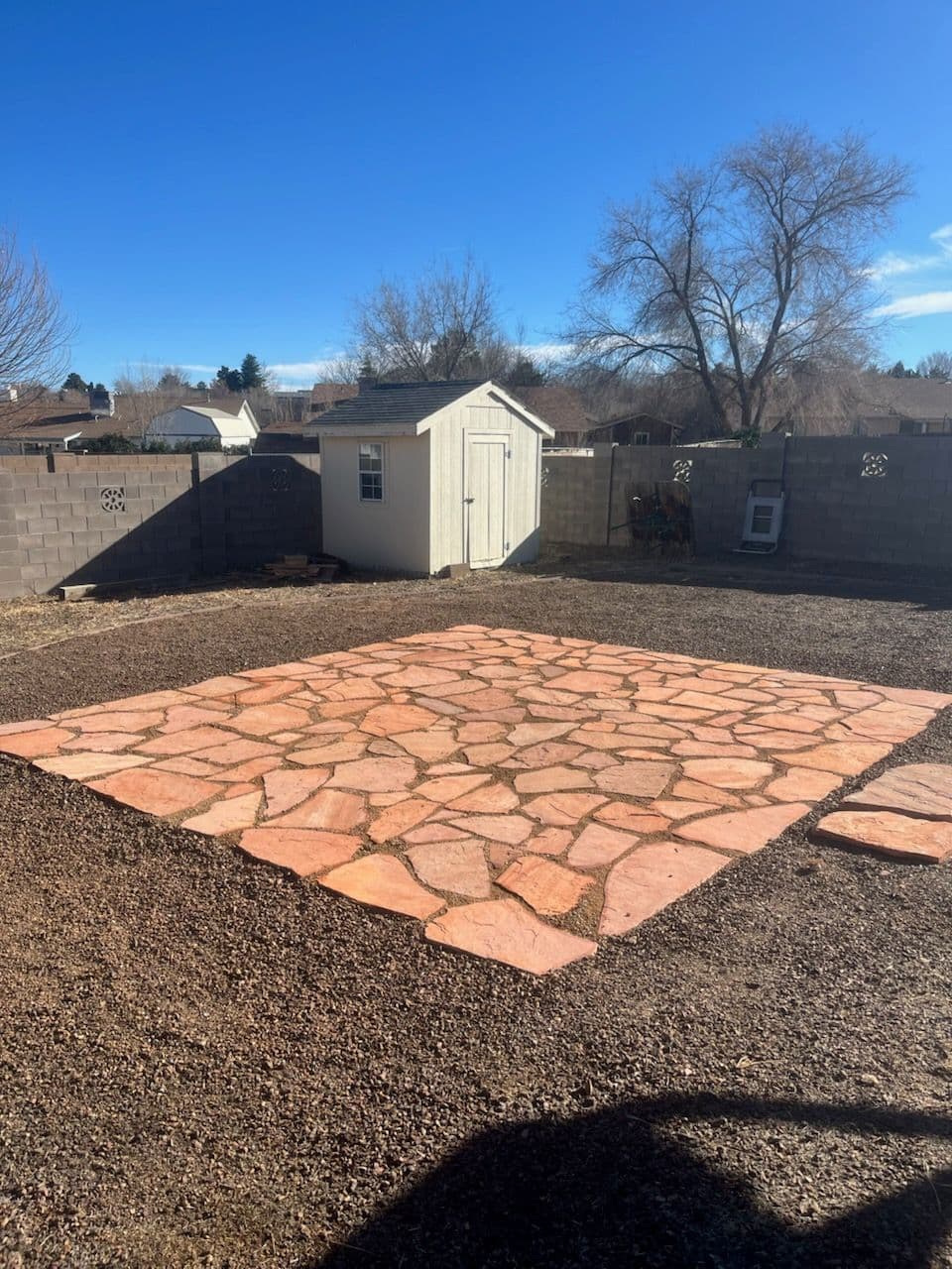 Flagstone Patio Installation image