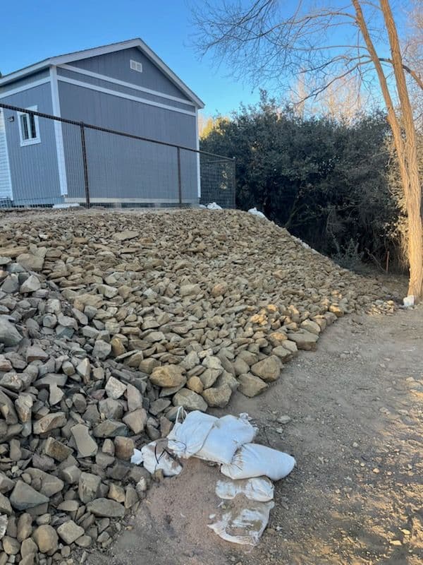 Gallery photos for Rip Rap Wall Installation for Erosion Control: Image #1