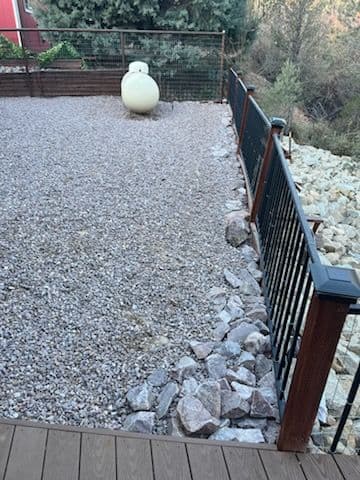 Gallery photos for Gravel Replacement with Rip Rap Installation: Image #2