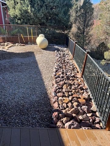 Gallery photos for Gravel Replacement with Rip Rap Installation: Image #3